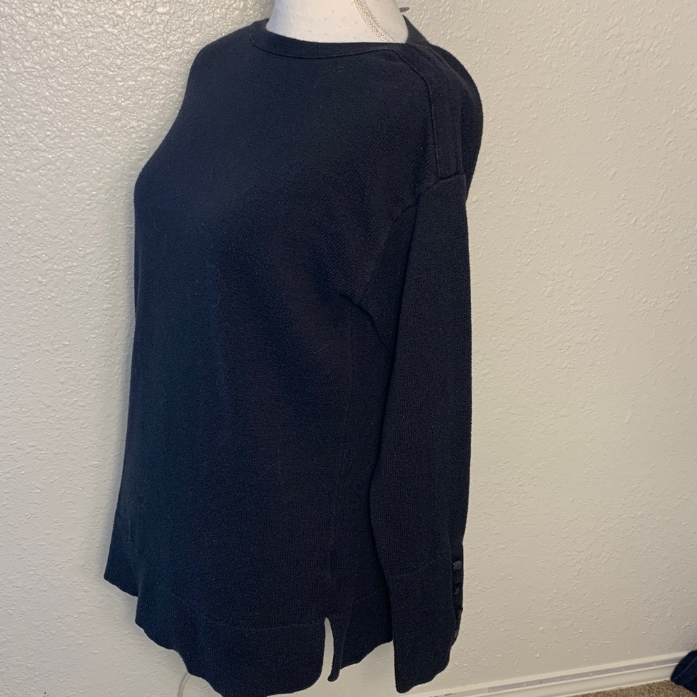 J. Jill size medium, Elegant Black Knit boat neck sweater